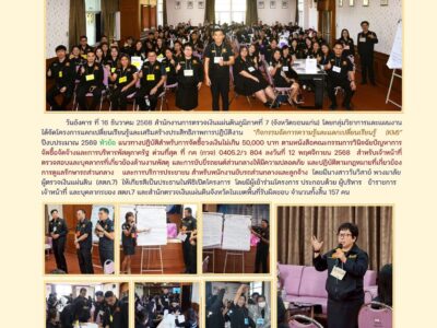 โครงการแลกเปลี่ยนเรียนรู้และเสริมสร้างประสิทธิภาพการปฏิบัติงาน “กิจกรรมจัดการความรู้และแลกเปลี่ยนเรียนรู้ (KM)” ปีงบประมาณ 2569