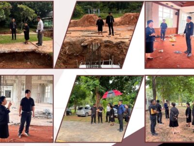ผู้ตรวจเงินแผ่นดิน และ รองผู้ตรวจเงินแผ่นดิน สตภ.7 ลงพื้นที่ตรวจติดตามการปฏิบัติงานตามสัญญาจ้างโครงการก่อสร้าง ของ สตภ.7